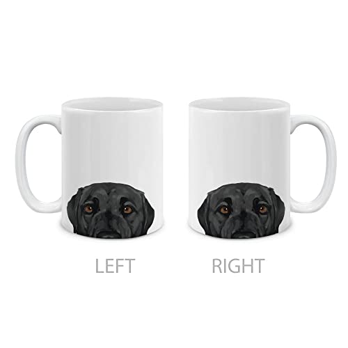 Black Labrador Retriever Dog Ceramic Coffee Mug 11 OZ - Mugbrew