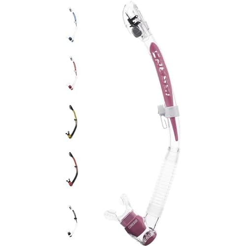 Cressi Adult Dry Snorkel for Scuba Diving, Snorkeling with Dry Guard and Purge Valve - Itaca Ultra Dry made in Italy