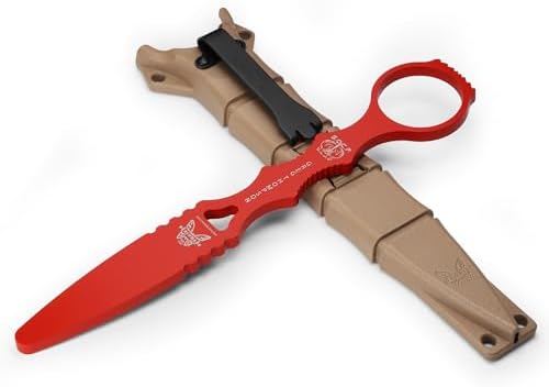 Benchmade - SOCP 176T Tactical Training Dagger with Red 400C Handle (176T)