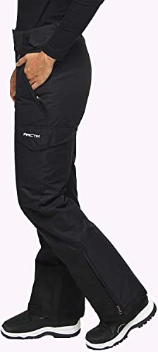 Women's Insulated Snow Sports Cargo Pants - Medium / 31" Inseam, Black