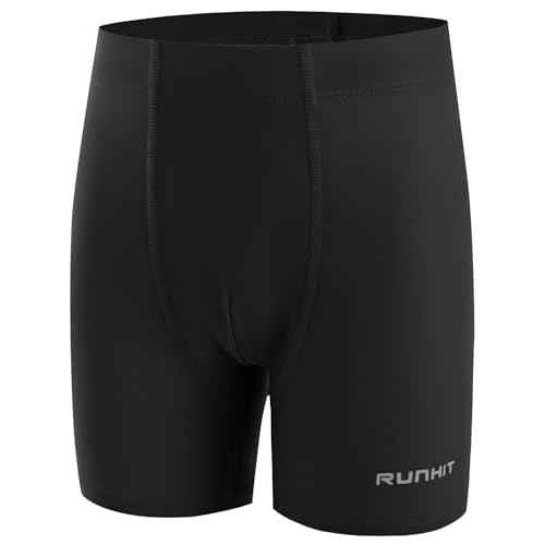 Runhit Boys Swim Jammers Square Leg Youth Competitive Swim Racing Team Swimsuits Athletic Quick Dry Swimming Shorts UPF 50+