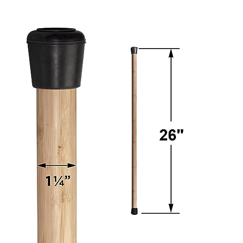 26 Inch Bamboo Yoga Stick for Stretching, Breathing & Posture Exercises