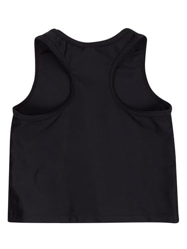 Girls RuffleButts UPF 50+ Athletic Stretch Tank Top - 5T Black