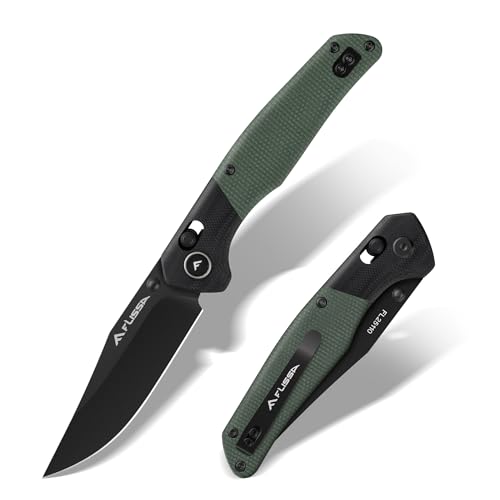 Folding Pocket Knife with 14C28N Steel & Crossbar Lock, EDC Outdoor Tool