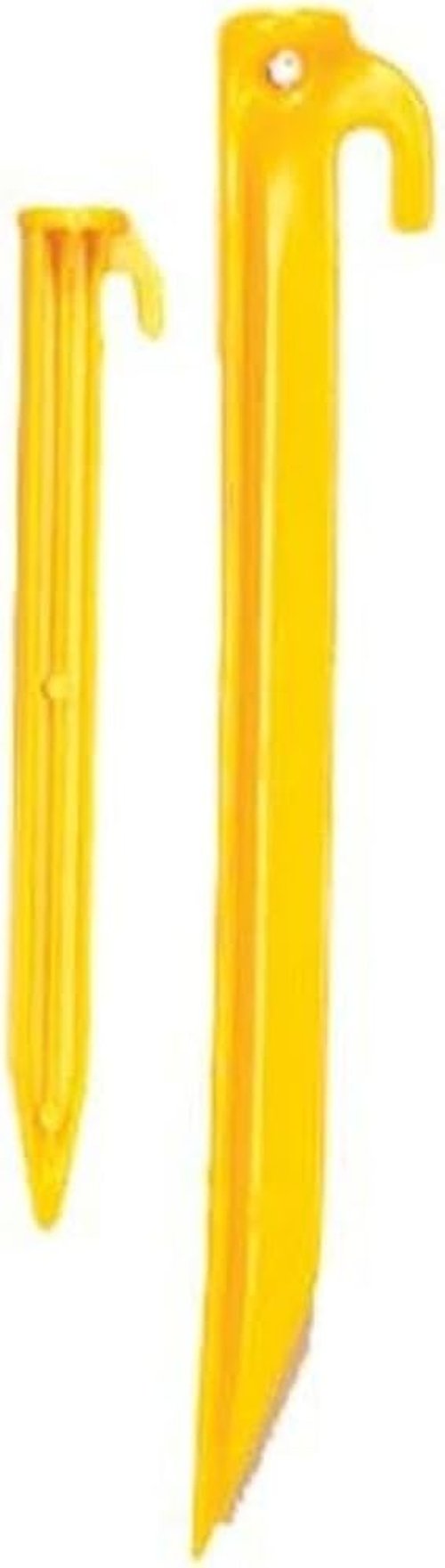 Coghlan's 9-inch ABS Tent Pegs - Lightweight Durable Plastic Grounds Stakes for Camping Tents, Outdoor Canopy Stakes for Beach and Garden, Lawn and Rain Tarp