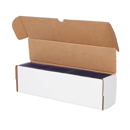 14-Inch Toploader Card Storage Box 5 Pack - Heavy Duty Organizer for Sports & Trading Cards