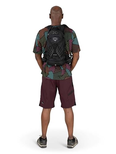Osprey Raptor 14L Men's Biking Backpack with Hydraulics Reservoir, Black