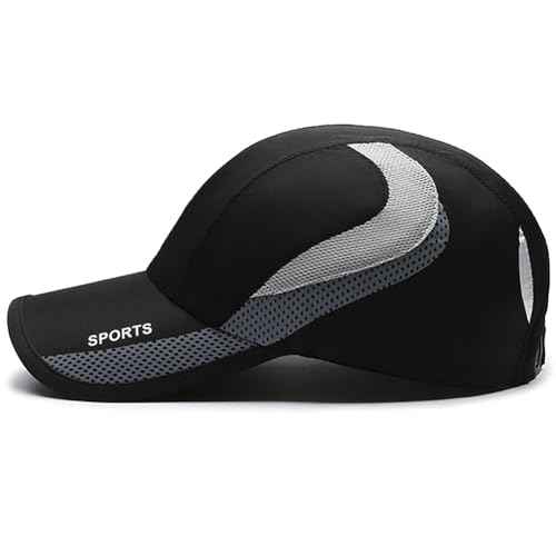 Malaxlx Quick Dry Baseball Cap for Men Women ? Adjustable Breathable Sports Hat UPF 50+ Sun Protection