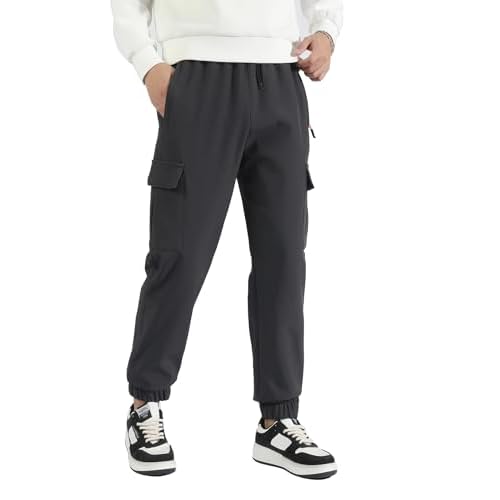 Boys Girls Snow Pants Waterproof Fleece Lined Ski Pants Kids Winter Hiking Pants