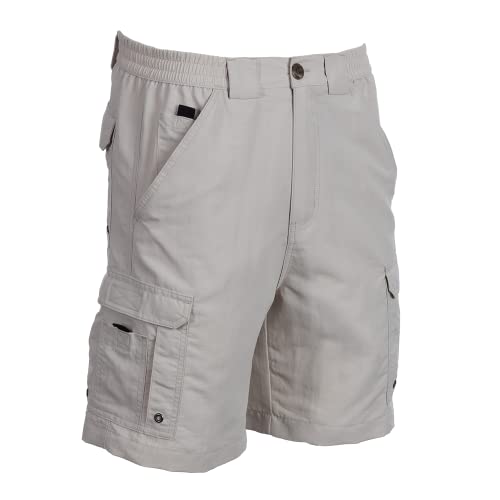 Men's Fishing Shorts - Cement, BloodGuard Bimini Bay Boca Grande II 34