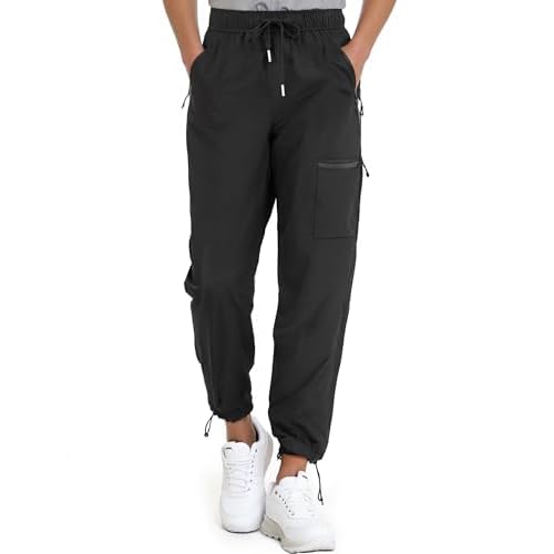 Women's Waterproof Hiking Pants Quick Dry UPF 50+ Stretch Cargo Work Pants with Zipper Pockets for Travel Camping