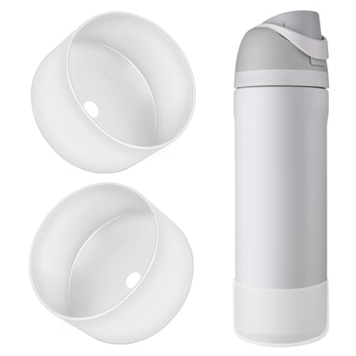 2PCS Transparent Silicone Water Bottle Boot 24oz for Owala Freesip