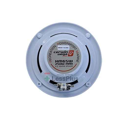 Cerwin Vega XM65W 6.5" 120W 2-Way Coaxial Speakers Marine Grade White (Pair)