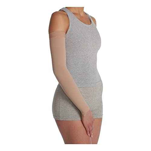 Juzo Soft 2001 20-30mmhg Standard Armsleeve with Silicone Top Band for Women,Beige,3 (III)