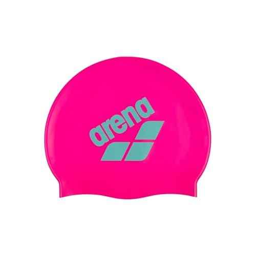 Arena Unisex Big Logo Silicone Swim Cap Women and Men Fitness Swimmers Intensive Training Durable Soft Elastic Bathing Cap