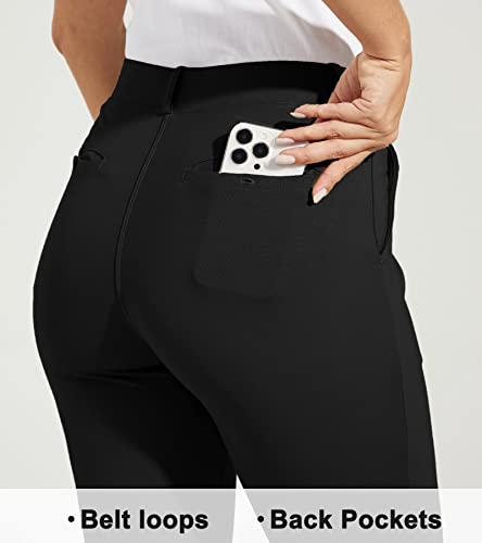 Willit Women's Yoga Dress Pants Skinny Leggings - Small, 28 Inch, Black