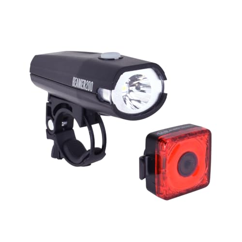 USB-C Rechargeable Bike Light Set with Front & Rear Safety Lights