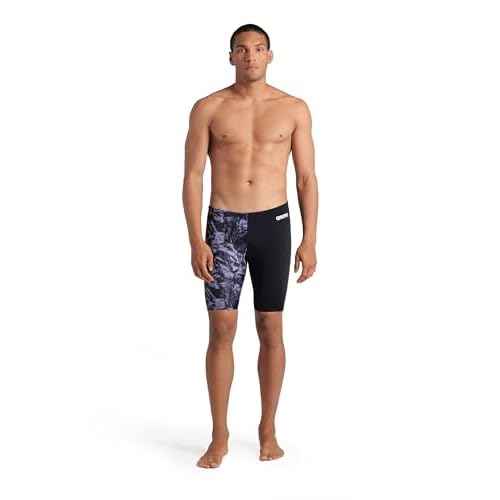 Arena Mens Arena Performance Men's Crackle Swim Jammer Athletic Swimwear Professional Swimsuit