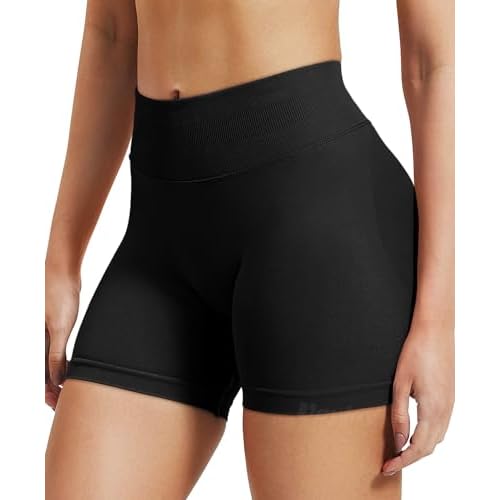 VOYJOY Women Workout Impact Shorts 2.5"/ 3.6"/ 4.5"/ 6" Scrunch Butt Lifting Gym Seamless Booty Biker Shorts
