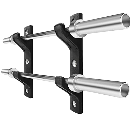 Wall Mounted Horizontal Barbell Holder - 1 Pair B.2 Bar Storage Rack