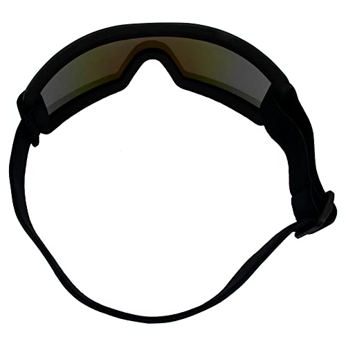 Sport Goggle with Blue Mirror Lens for Snowboarding Motorcycle and Skydiving