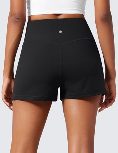 CRZ YOGA Butterlift Linerless Shorts 3 Inch - Medium Black
