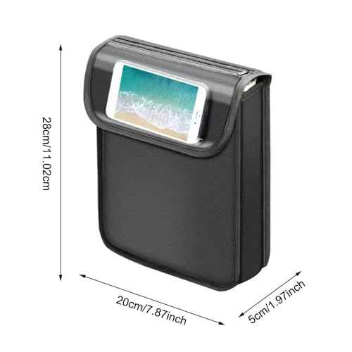 Electric Scooter Bag Storage Pouch Handlebar Attachement Large Capacity with Waterproof Phone Holder Pocket Front Hanging Bags Organizer for Bike Handle Bar eBike Motorcycle Bicycle Escooter