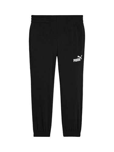 Girls' Fleece Joggers with Logo - Large, Black