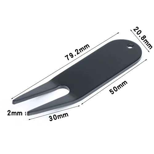 6 Pack Golf Divot Repair Tools - Lightweight and Durable Metal Golf Accessories