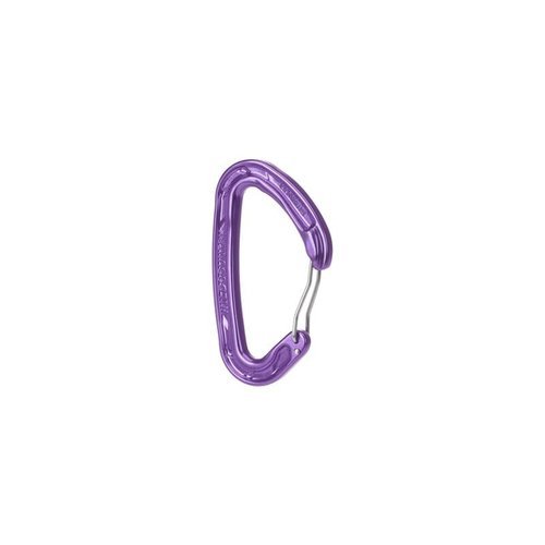 Wild Country Helium 3.0 Rock Climbing Carabiner - Large Wiregate, Lightweight Aluminum Carabiner - Purple (3-Pack) - One Size