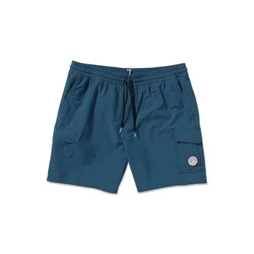 Volcom Men's Truly Liberators 17" Boardshort Swim Trunks, Deep Blue, Large
