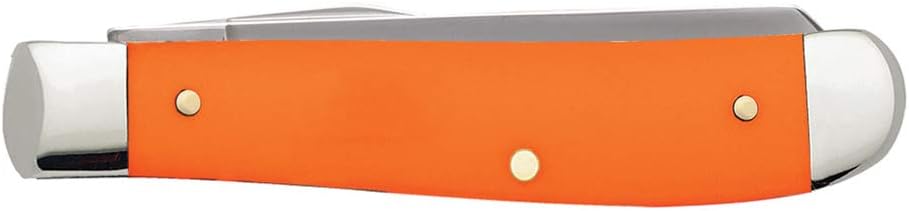 Case WR XX Pocket Knife Orange Synthetic Mini Trapper Item #80505 - (4207 SS) - Length Closed: 3 1/2 Inches