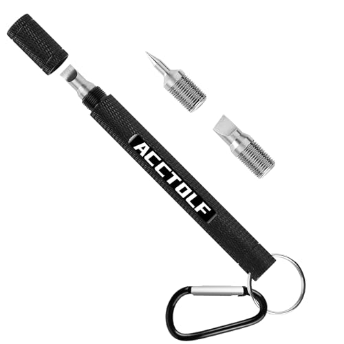 Golf Club Groove Sharpener 3-in-1 Cleaning & Sharpening Tool for Wedge and Iron