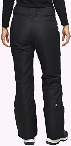Women's Insulated Snow Sports Cargo Pants - Medium / 31" Inseam, Black