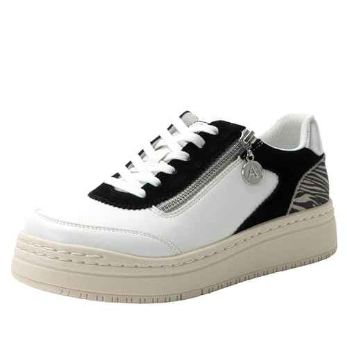 Alegria Women's Averie Zipper Platform Tennis Shoes