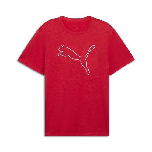 Men's PUMA Train All Day Essentials T-Shirt XL - Red Heather, Moisture-Wicking