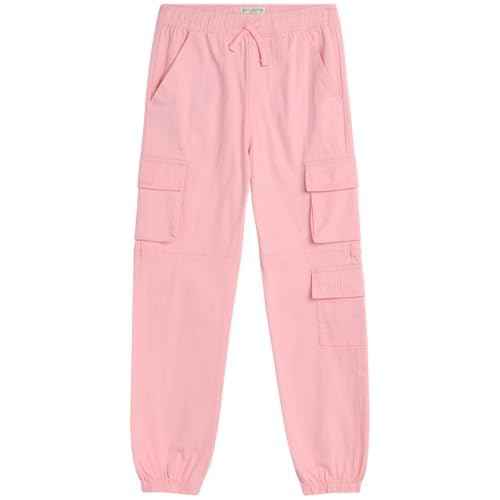 AEROPOSTALE Girls Cargo Pants - Casual Twill Joggers Baggy Sweatpants for Girls with Elastic Drawstring Waist (Sizes: 7-16)