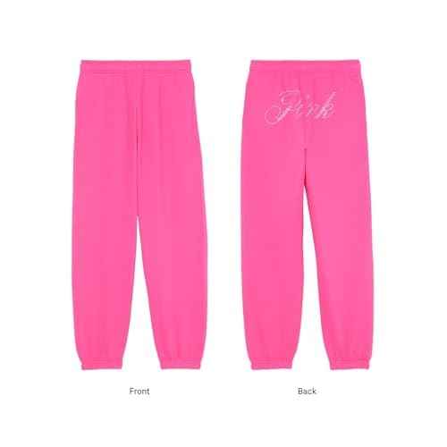 Victoria's Secret Women's Pink Logo Campus Sweatpants, Womens Sweatpants, (XS-XXL)