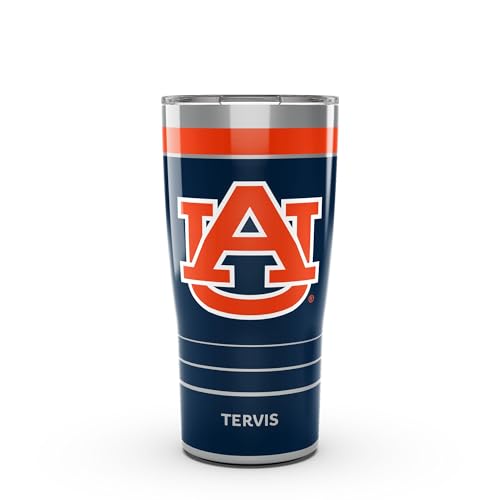 Insulated Travel Tumbler 20oz Stainless Steel Keeps Drinks Hot & Cold - Auburn Tigers MVP