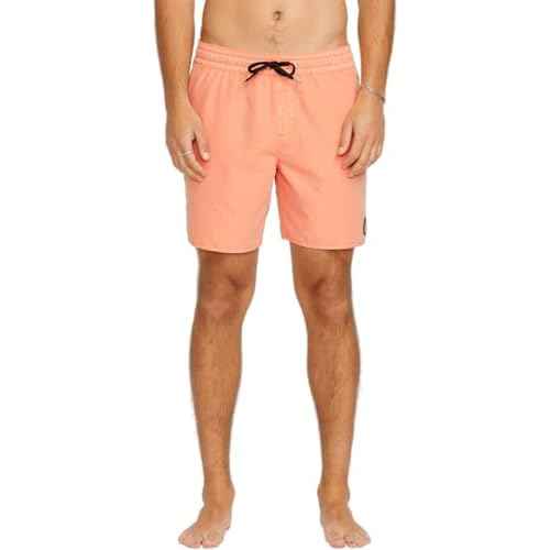 Volcom Mens 17-inch Elastic Waist Surf Swim Trunks