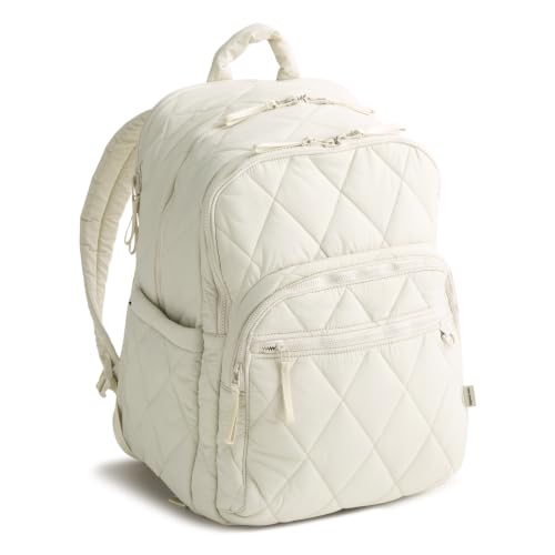 Vera Bradley Featherweight XL Bancroft Backpack Pumice Stone 38L - Women's Travel & School Bag
