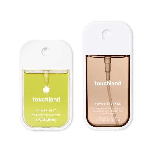 Touchland Vanilla Indulgence Hand Sanitizer & Body Mist Set Travel Size Vanilla
