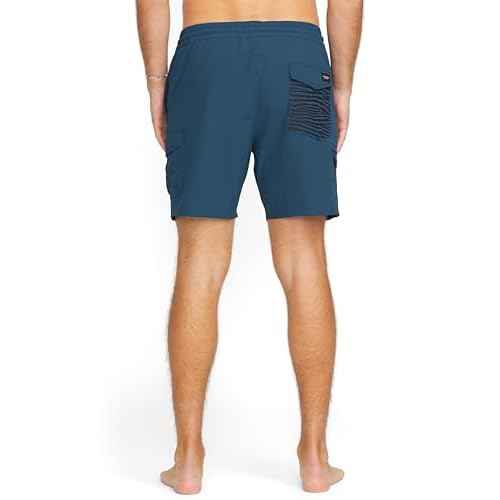 Volcom Men's Truly Liberators 17" Boardshort Swim Trunks, Deep Blue, Large