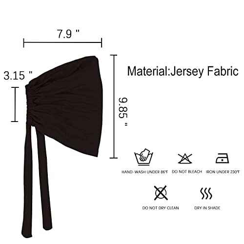 Faticinfa Under Scarf Hijab Cap With Tie-Back Closure Jersey Inner Cap With Rope Bonnet for Muslim Women