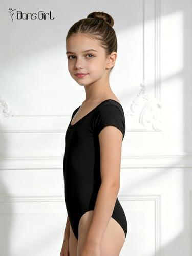 Girls Ballet Leotard Gymnastics Dance Outfit - Black 2-4T Variation