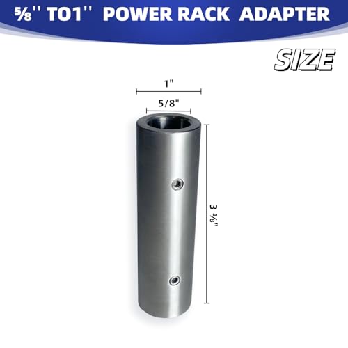 Power Rack Pin Adapter Sleeve Set - 5/8" to 1" Conversion for Gym Equipment
