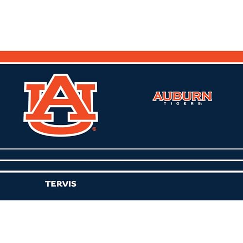 Insulated Travel Tumbler 20oz Stainless Steel Keeps Drinks Hot & Cold - Auburn Tigers MVP