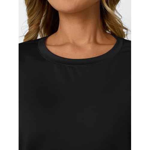 AUTOMET Women's Workout Tops Short Sleeve Gym Shirts Summer Athletic Yoga Tshirts Loose Fit Casual Clothes 2025