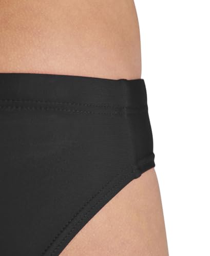 Kids Boys Swim Briefs Dynamo Black 28 Inch Stretchy Pool Trunks