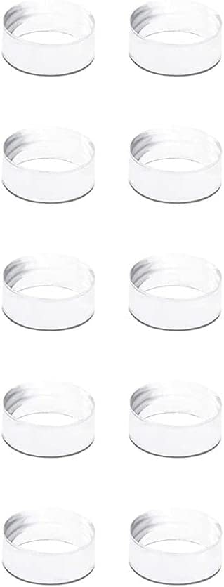 10Pcs Acrylic Display Stand Clear Ring Baseball Stands Round Display Stand for Golf Ball, Baseball, Softball, Tennis Ball, Spheres, Marbles, Collections, Memorabilia Display and Storage( Small )